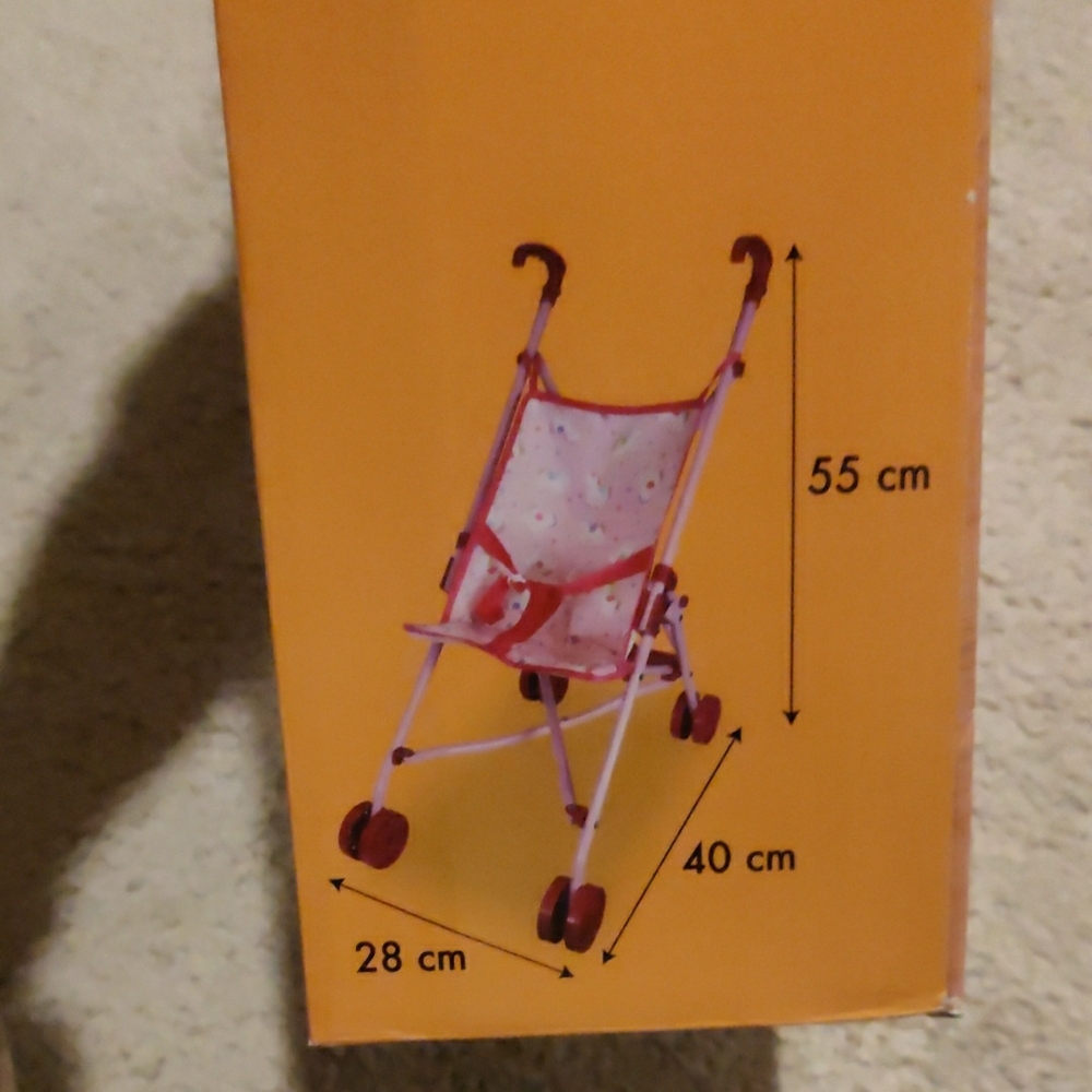 ISSI Baby Doll with Stroller - Pink and White - Picture 2 of 5